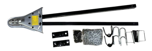 VEVOR Tow Bar Bumper Mount Tow Bar 5500 lbs Fits 2-inch Ball Hitch with Chains