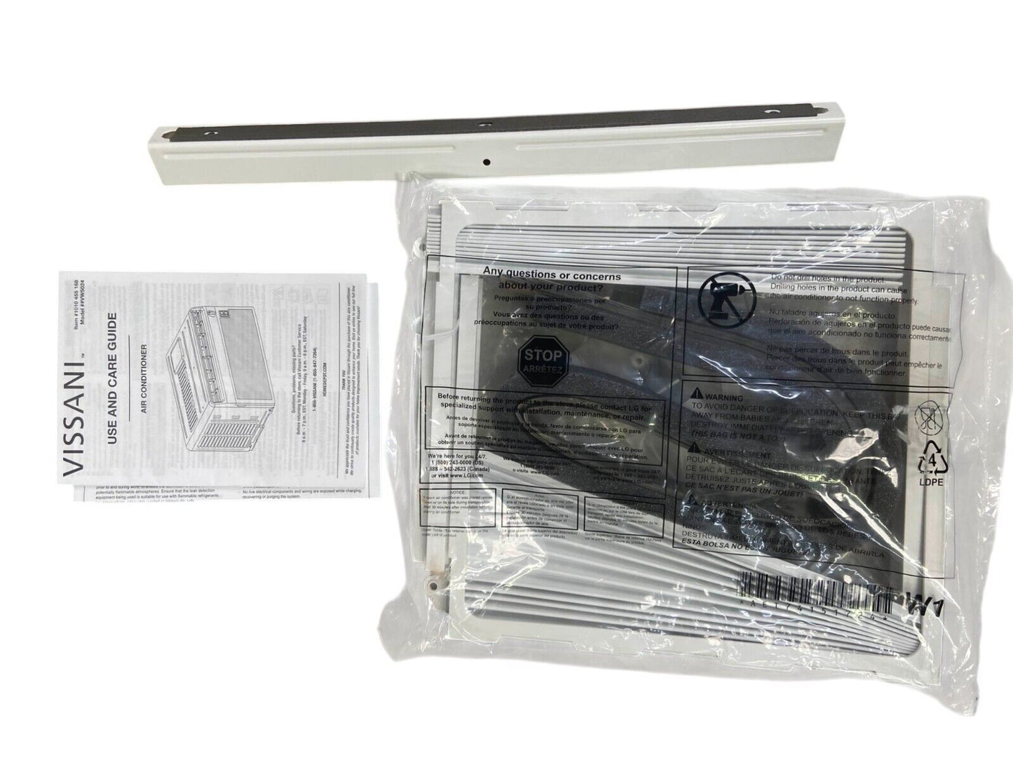 Vissani Window Air Conditioner 150 Sq. Ft. Room 5000 BTU No Remote