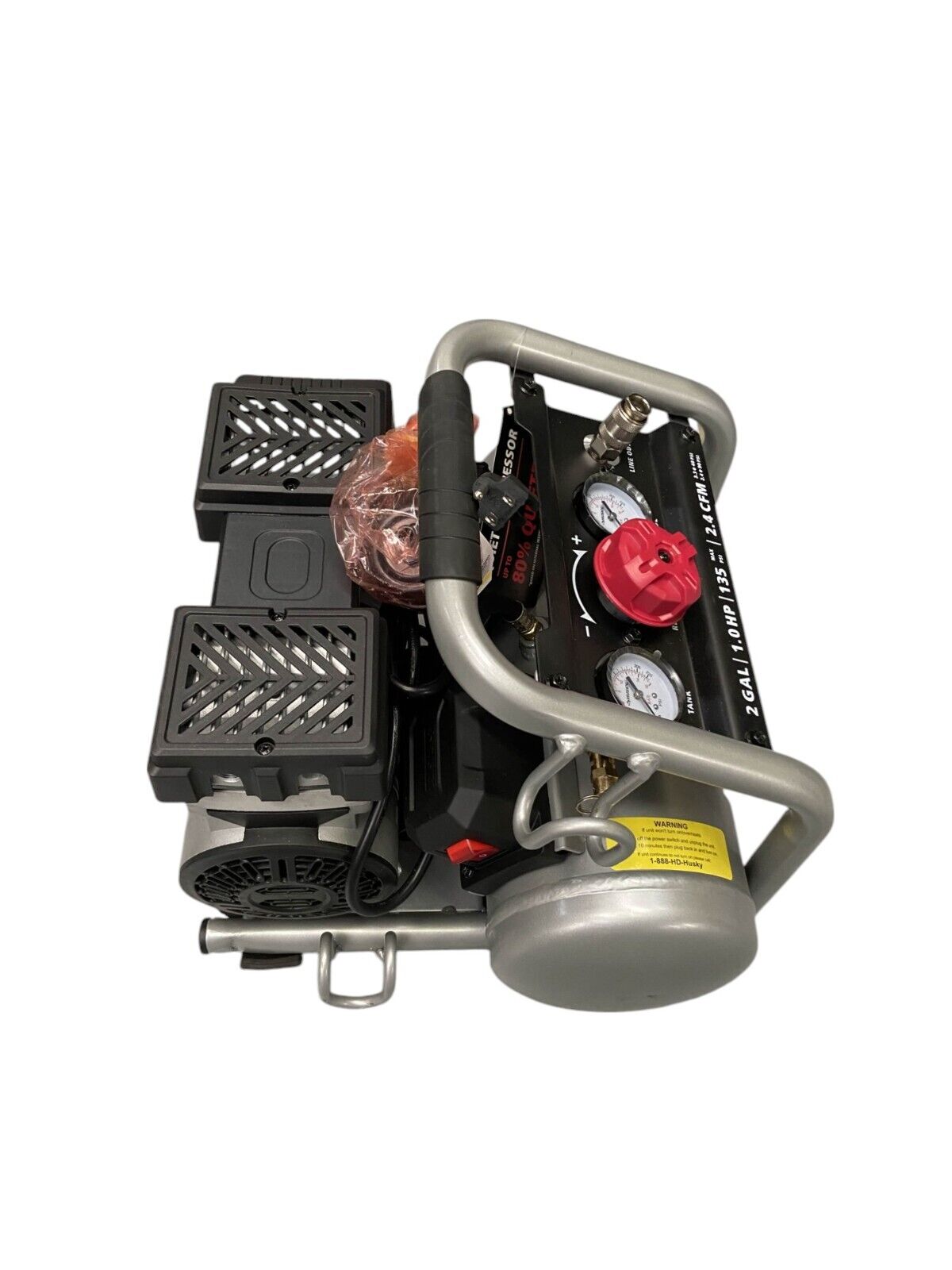 Husky 2 gal. 135 PSI Portable Electric Quiet Air Compressor