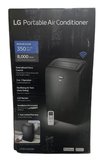 LG LP0823GSSM Portable Air Conditioner 8,000 BTU -OPEN BOX-