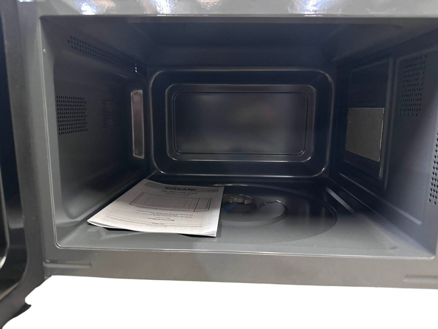 Vissani 1.1 Cu.Ft Countertop Microwave Stainless Steel 1000 Watts