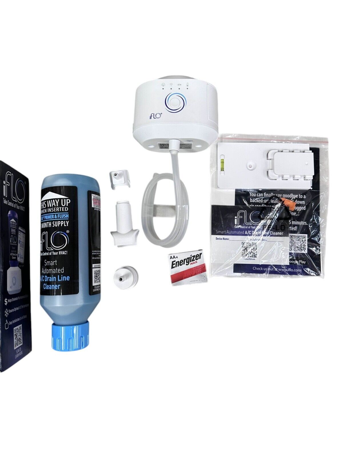 iFLO Smart Automated AC Drain Line Cleaning System -UNTESTED-READ-READ-