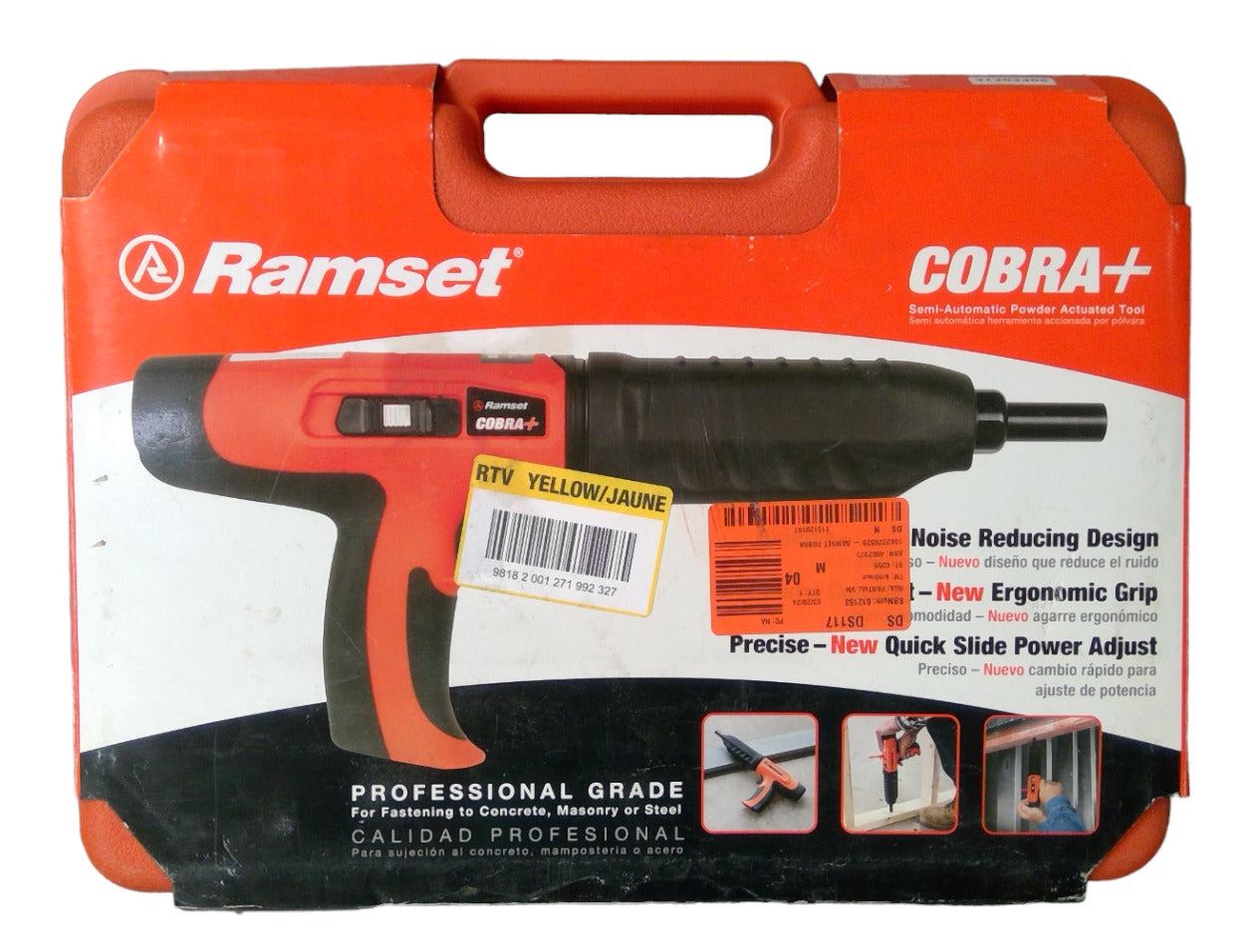 Ramset Cobra Plus .27 Caliber Semi Auto Powder Actuated Tool w/Case
