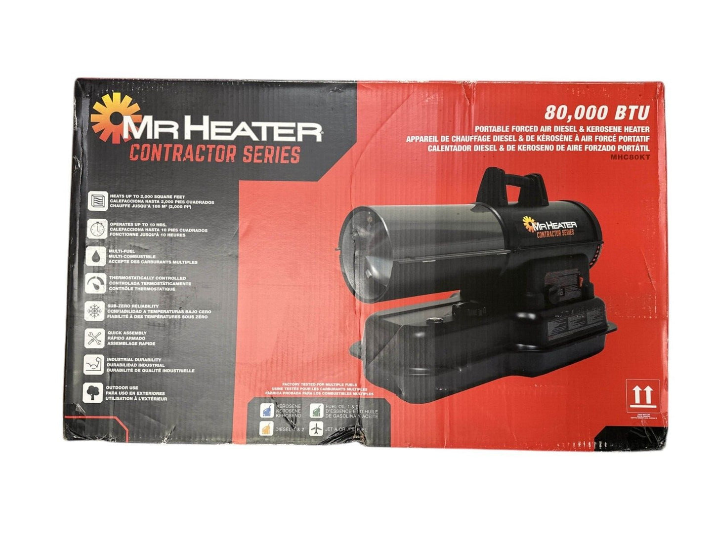 Mr. Heater Contractor 80,000 BTU Forced Air Kerosene/Diesel Heater -USED-