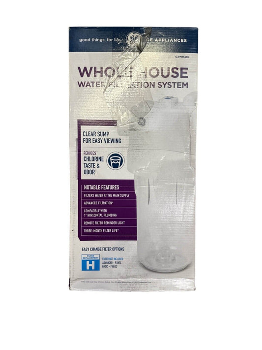 GE Whole House Water Filtration System White GXWH40L