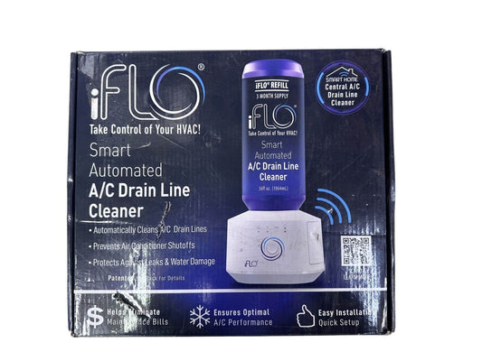 iFLO Smart Automated AC Drain Line Cleaning System -UNTESTED-READ-READ-