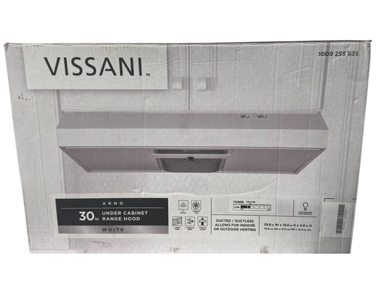 Vissani Cabinet Range w/ Lighting & Charcoal Filter (Missing Some Accessories)