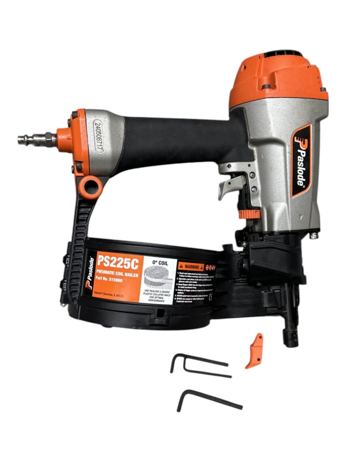 Paslode Pneumatic 0 Degree Coil Siding Nailer, 515900/PS225C