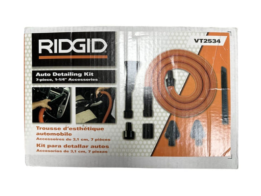 RIDGID 7-Piece Auto Detailing Kit 1-1/4" -VT2534-OPEN BOX-