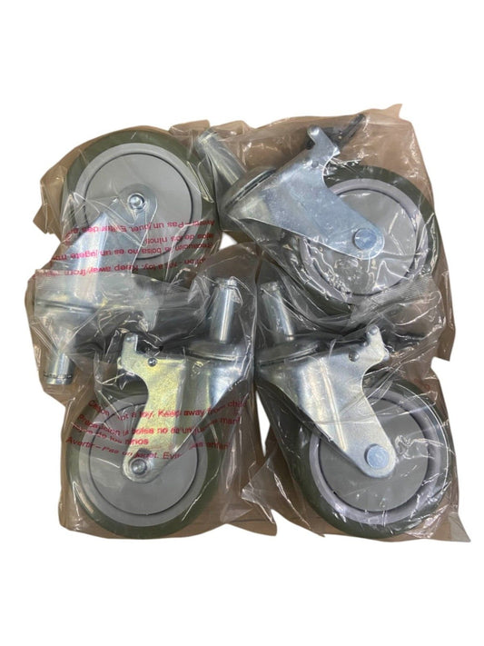 HDX 5 in. Heavy Duty Industrial Stem Casters (4-Pack)