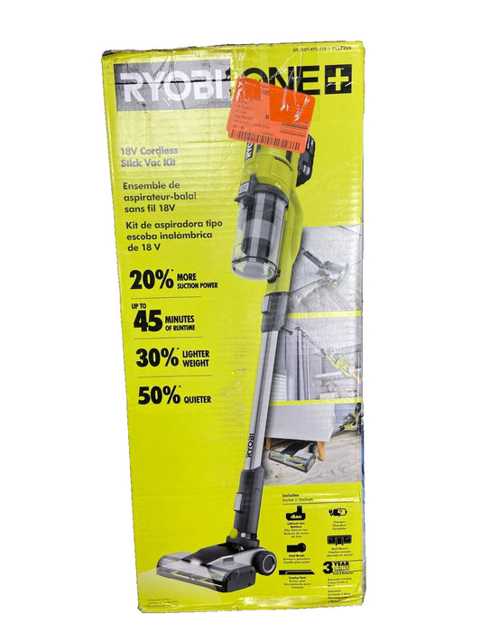 RYOBI ONE+ 18V Cordless Stick Vacuum Kit PCL720K (Tool Only)